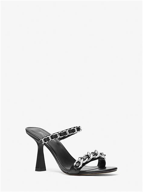 michael kors trinity sandal|Clara Embellished Leather Sandal .